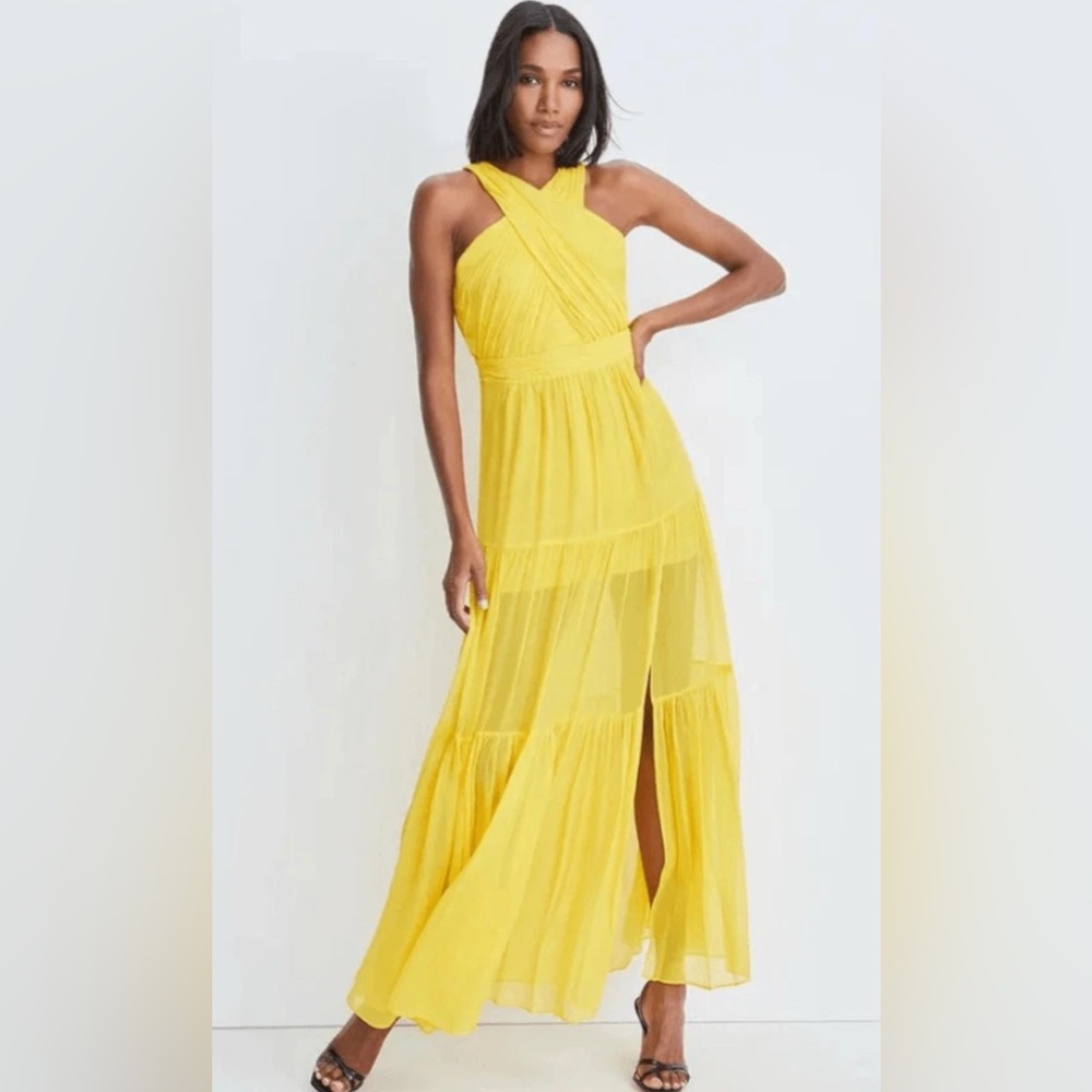 VERONICA BEARD Florencia Dress in Canary Yellow NWT